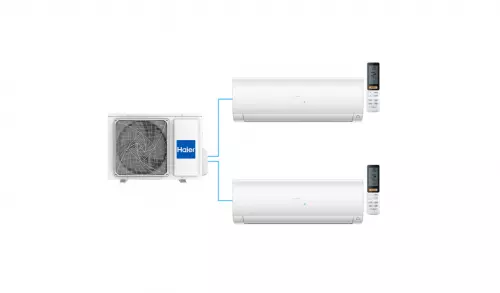 Мульти-сплит система Haier FLEXIS 2023 2U50S2SM1FA-3 / AS25S2SF2FA-W + AS25S2SF2FA-W
