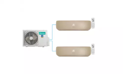 Мульти-сплит система Hisense PREMIUM FM DC INVERTER AMW2-18U4RXC / AMS-09UW4RVETG00(С) + AMS-09UW4RVETG00(С)